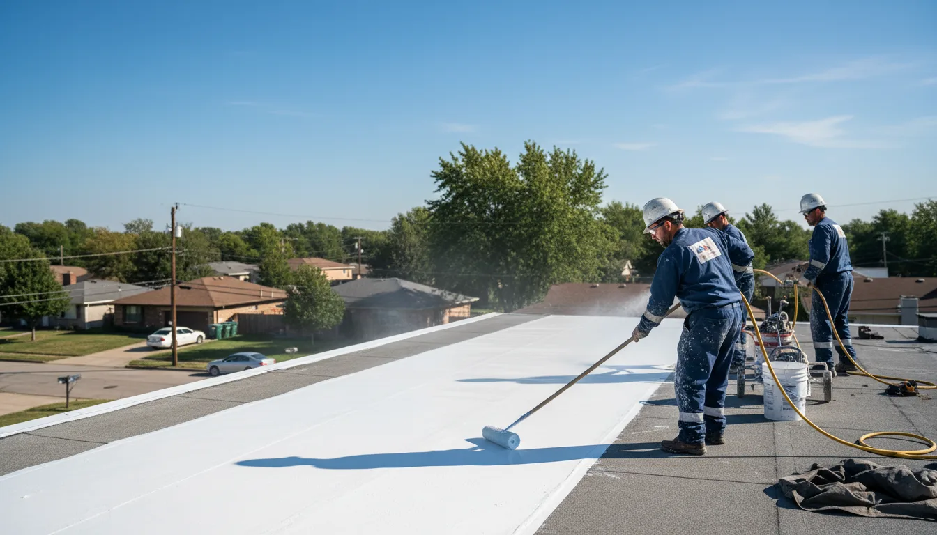 Commercial roof coating in Springer, OK near me